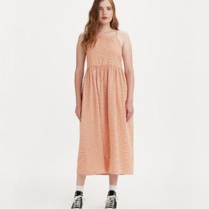 Levi's Linen Amilijia Dress Gingham Medium New